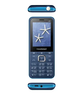 Buy Symphony L46 Feaure Phone with 2.4 inch Display- Dark Blue Light Blue at Best Price In Bangladesh