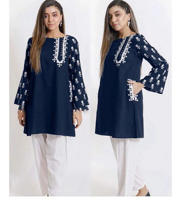 Picture of Women's Fashionable Dubai Cherry Fabric Kurti