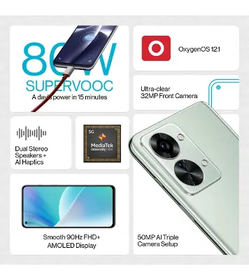 Buy Oneplus Nord 2T with 12GB and 256GB-Gray Shadow  Online at Best Price