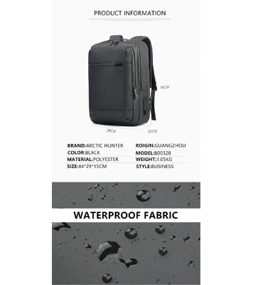 Buy Arctic Hunter Gb00328 Laptop Bag Men's Usb Charging Waterproof Laptop Backpack Online