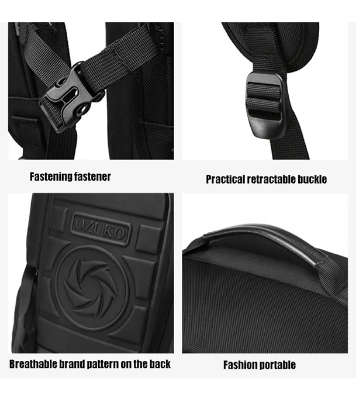 Buy Ozuko 9326 New Multifunctional Large Capacity Waterproof Luggage Anti Theft USB Sports Laptop Duffle 