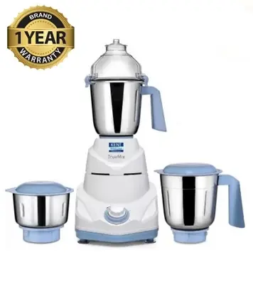 Buy KENT 750W Mixer Grinder 16064 TrueMix 3 Stainless Steel Jar Including Chutney Jar White Online at Best Price