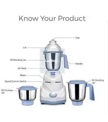 Buy KENT 750W Mixer Grinder 16064 TrueMix 3 Stainless Steel Jar Including Chutney Jar White Online at Best Price