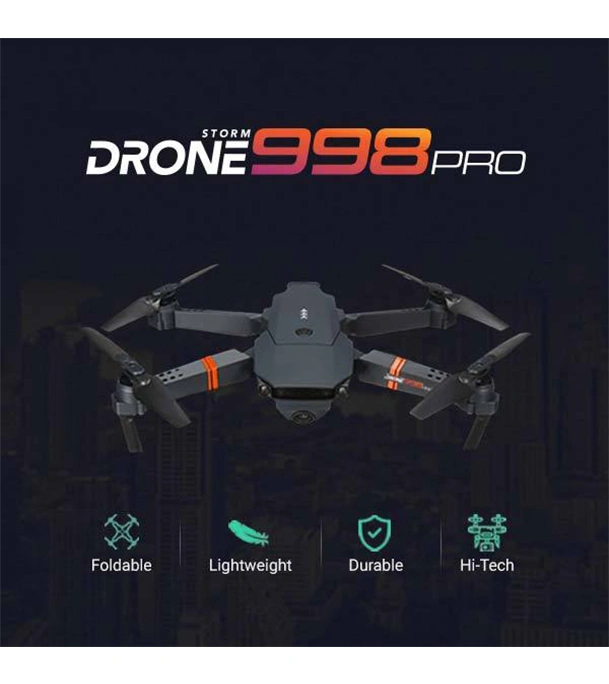 Buy Foldable Drone 998 Pro - Black (Amusement purpose) at Best Price In Bangladesh