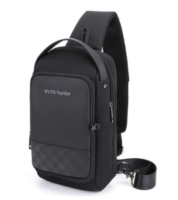 Buy Arctic Hunter XB00105 Men Chest Bag USB Charging Sling Bag Waterproof Online