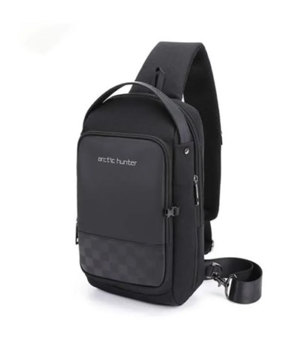 Buy Arctic Hunter XB00105 Men Chest Bag USB Charging Sling Bag Waterproof Online