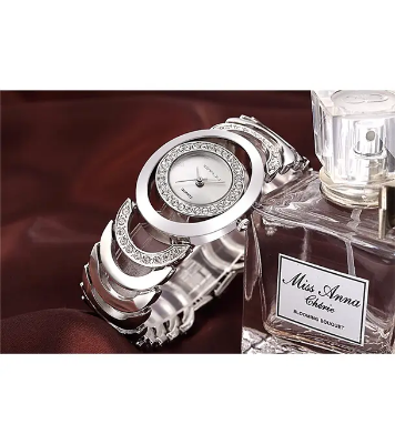 Buy CRRJU 2201 Luxury Famous Brands Gold Rhinestone Bracelet Ladies Wrist Watch Online at Best Price