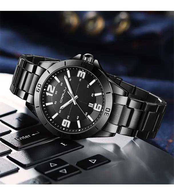 Picture of CRRJU5003 Fashion New Men Watch Quartz Stainless Steel Luxury Wristwatch