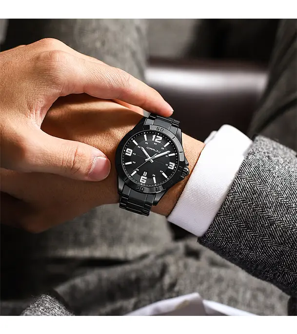 Picture of CRRJU5003 Fashion New Men Watch Quartz Stainless Steel Luxury Wristwatch