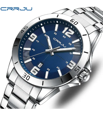 Picture of Fashion New Men Watch Quartz Stainless Steel Luxury Wristwatch