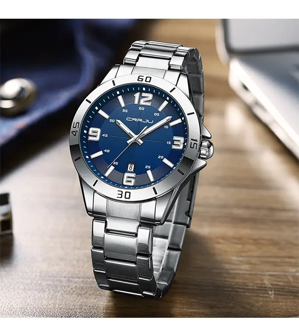 Picture of Fashion New Men Watch Quartz Stainless Steel Luxury Wristwatch