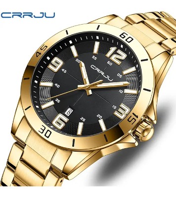 Buy Fashion New Men Watch Quartz Stainless Steel Luxury Wristwatch Online at Best Price