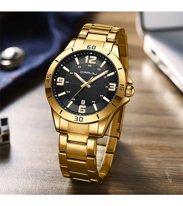 Buy Fashion New Men Watch Quartz Stainless Steel Luxury Wristwatch Online at Best Price
