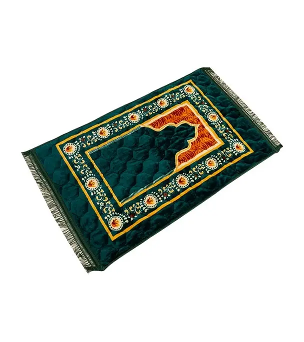 Picture of Super Soft Foam Padded  & Dust-Free Prayer Mat (Jaynamaj) Green