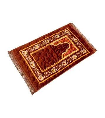 Picture of Super Soft Foam Padded  & Dust-Free Prayer Mat (Jaynamaj) Coffee