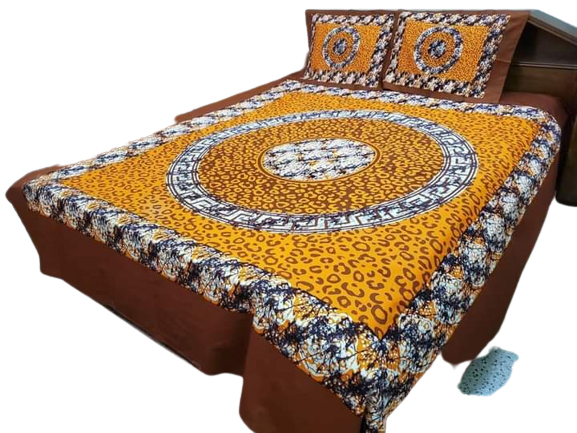 Cotton Panel Bedsheet King Size 