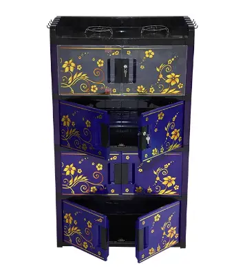 Buy Kitchen Cabinet Violet Black-TEL Online at Best Price	