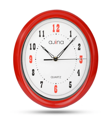 Buy Mason Wall Clock Oval Red at Best Price In Bangladesh