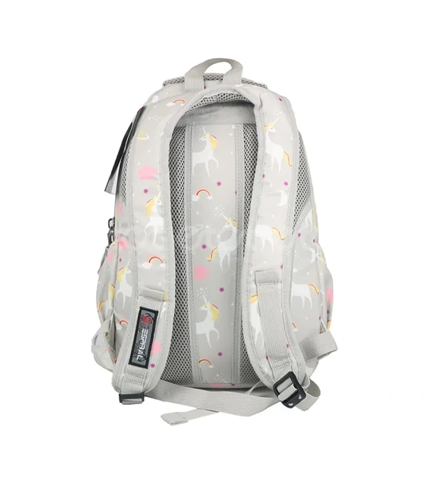 Buy ESPIRAL 205303 Nylon Fabric School College Backpack Lightweight Water Resistant Washable (Gray Aop) at Best Price In Bangladesh