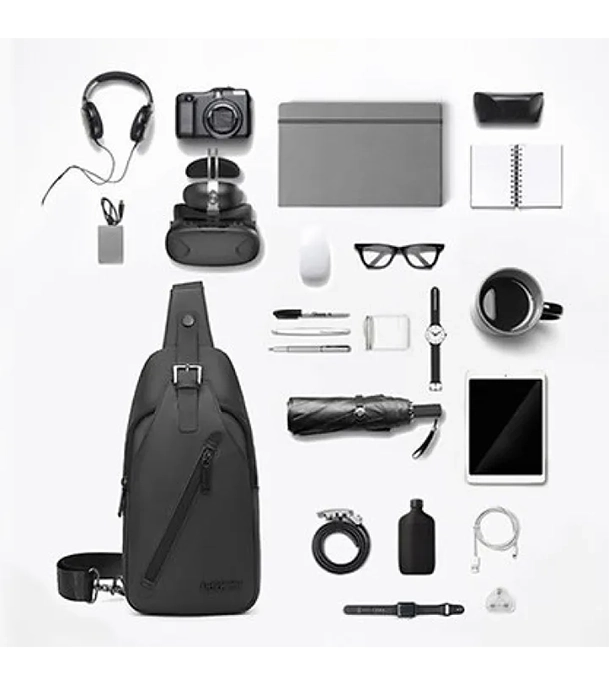 Buy ARCTIC HUNTER Male Casual Black Chest Bag Waterproof Messenger Bags Small Travel CrossBody Shoulder Bag at Best Price In Bangladesh