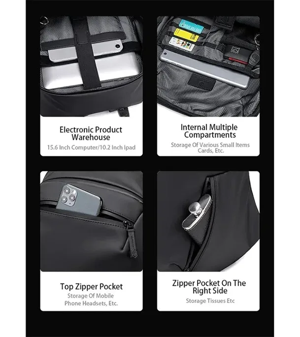 Buy Arctic Hunter Men's Anti Splash Backpack Simple Large Capacity Business Travel Computer Bag at Best Price In Bangladesh