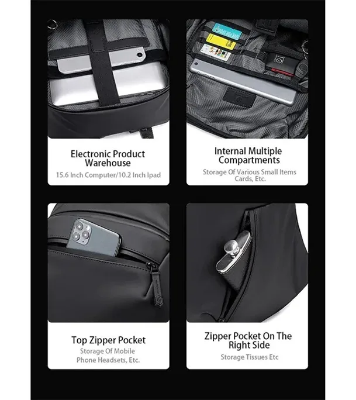 Buy Arctic Hunter Men's Anti Splash Backpack Simple Large Capacity Business Travel Computer Bag at Best Price In Bangladesh