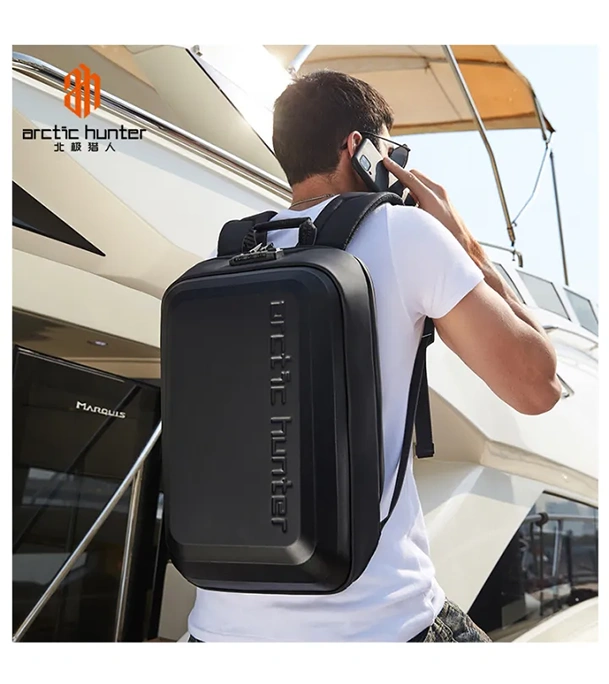Buy ARCTIC HUNTER Laptop Backpack Hard Case Carbon Fiber Anti-theft Bag at Best Price In Bangladesh