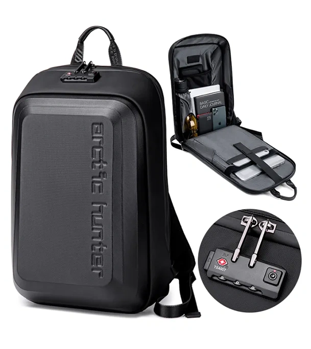 Buy ARCTIC HUNTER Laptop Backpack Hard Case Carbon Fiber Anti-theft Bag at Best Price In Bangladesh
