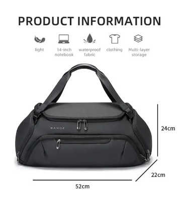 Buy Bange BG-7561 Unisex Gym Bags Waterproof Moisture Proof Travel Bag at Best Price In Bangladesh