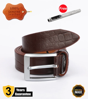 Genuine Leather Premium Quality Belt For Men  at Best Price In Bangladesh