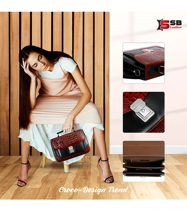 Croco-Design Women Handbag At Best Price In Bangladesh