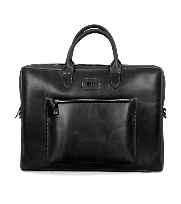 Black Leather Laptop Bag  At Best Price In Bangladesh