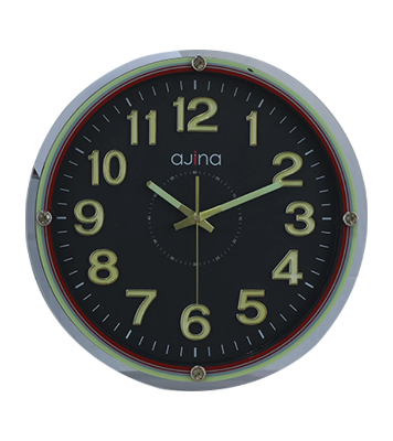 Buy Casino Round Wall Clock With Luminous Digit -Black at Best Price In Bangladesh
