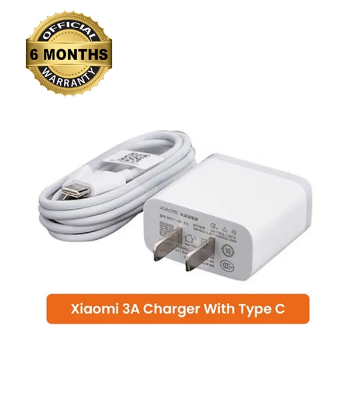 Buy Xiaomi 3A Charger With Type-C Cable White at Best Price In Bangladesh