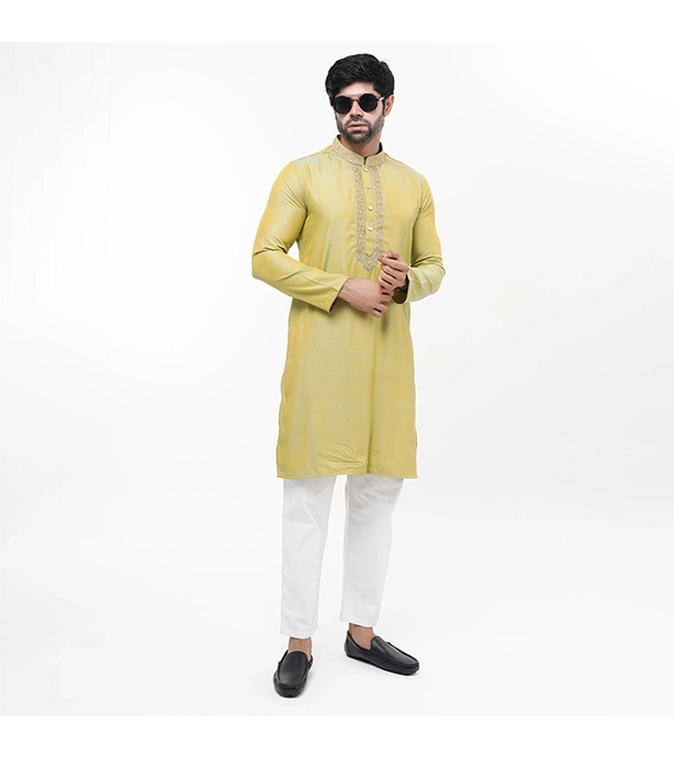 Picture of Fine Tex Clothing's Aristocratic Quality Embroidered Panjabi For Men