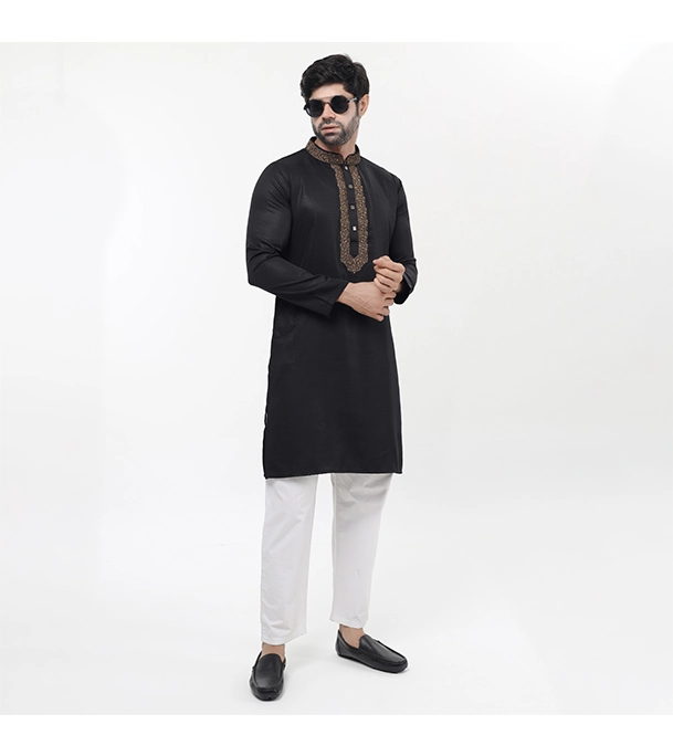 Picture of Fine Tex Clothing's Aristocratic Quality Embroidered Panjabi For Men