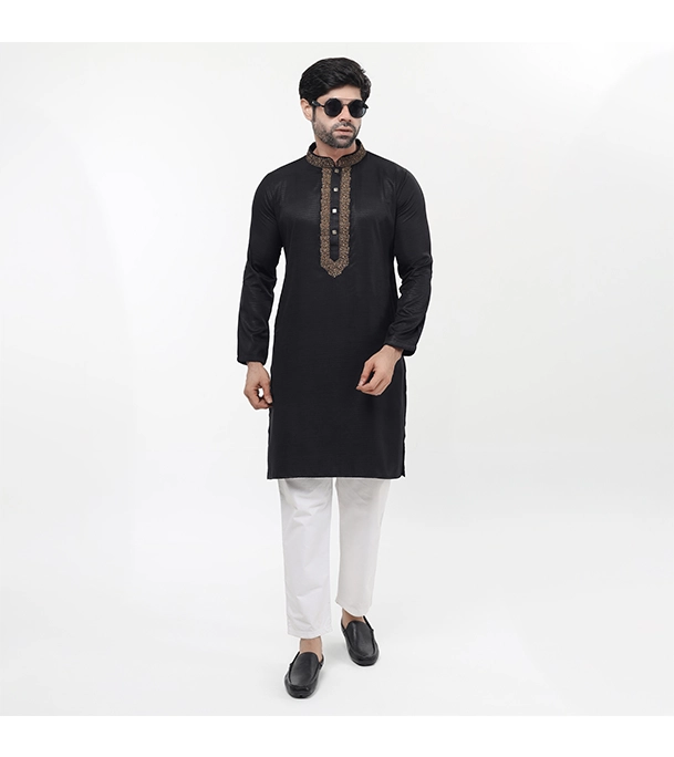 Picture of Fine Tex Clothing's Aristocratic Quality Embroidered Panjabi For Men