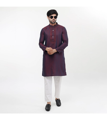 Picture of Fine Tex Clothing's Aristocratic Quality Embroidered Panjabi For Men