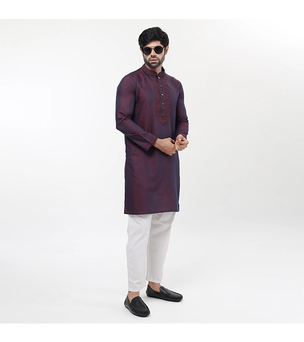 Picture of Fine Tex Clothing's Aristocratic Quality Embroidered Panjabi For Men