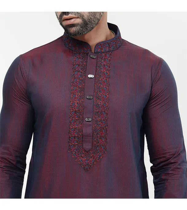 Picture of Fine Tex Clothing's Aristocratic Quality Embroidered Panjabi For Men