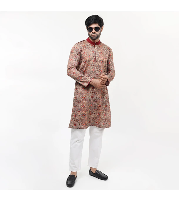 Picture of Fine Tex Clothing's Aristocratic Quality Embroidered Panjabi For Men