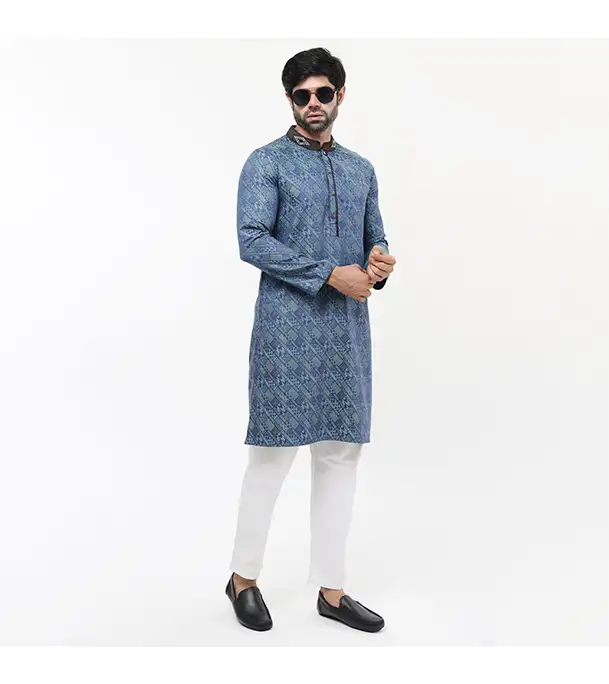 Picture of Fine Tex Clothing's Aristocratic Quality Embroidered Panjabi For Men