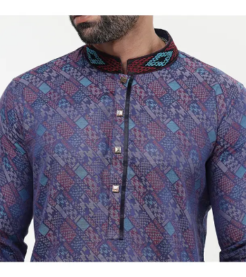 Picture of Fine Tex Clothing's Aristocratic Quality Embroidered Panjabi For Men