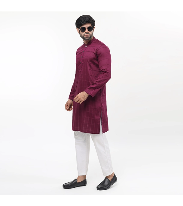 Picture of Fine Tex Clothing's Aristocratic Quality Embroidered Panjabi For Men