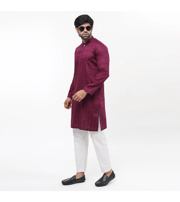 Picture of Fine Tex Clothing's Aristocratic Quality Embroidered Panjabi For Men