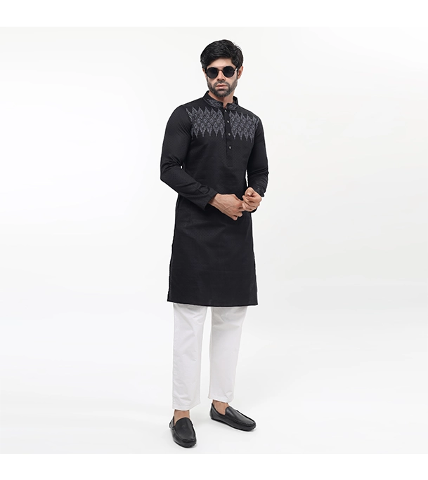 Picture of Fine Tex Clothing's Aristocratic Quality Embroidered Panjabi For Men