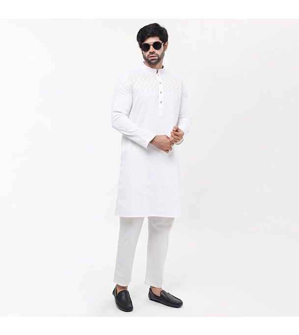 Picture of Fine Tex Clothing's Aristocratic Quality Embroidered Panjabi For Men