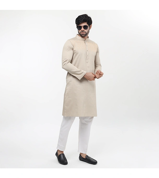 Picture of Fine Tex Clothing's Aristocratic Quality Embroidered Panjabi For Men
