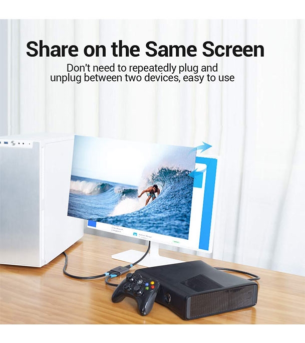 Buy VENTION AFUH0 2-Port HDMI Bi-Direction Switcher Silver Online