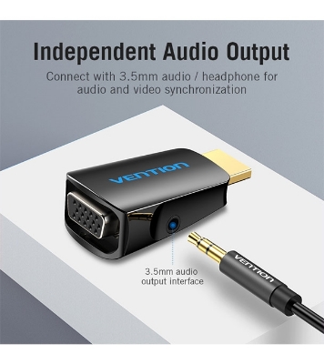 Buy VENTION AIDB0 HDMI To VGA Converter With 3.5MM Audio Online